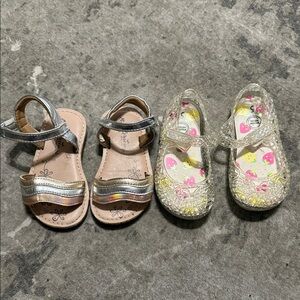 BUNDLE Silver and Gold Kids Sandals